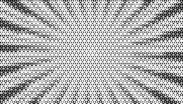 Black and white abstract geometric pattern with smooth halftone effect for sportswear design element. Brutalisme art style. Easy to edit with software design. Vector format illustrations. 