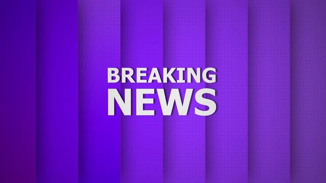 News background with white and blue lines animation. Television news show in widescreen ratio. Business corporate breaking news digital technology clean News background 4k video.
