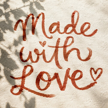 made with love in red ink