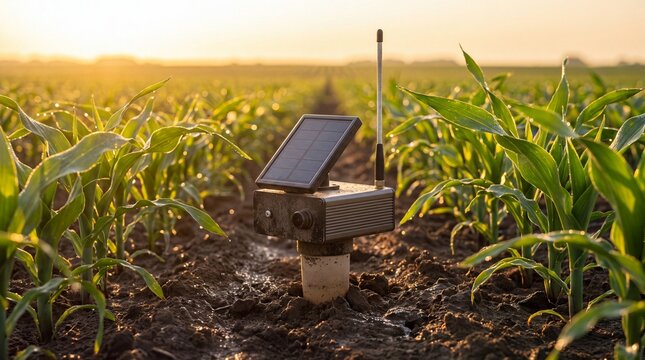 Rugged Solar-Powered Lorawan Smart Soil Tensiometer Node Insta...