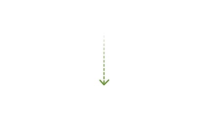 Direction arrow line symbol down indicator green color 4k illustration. Simple green pointer showing opposite direction. White background 4k illustration. © MD SHAHIN