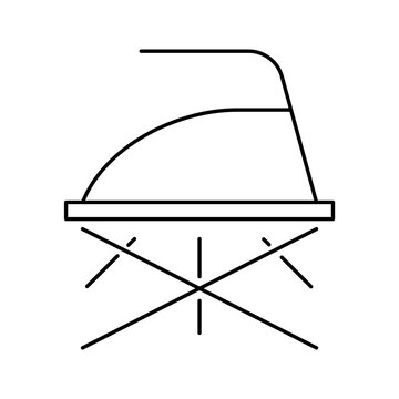 Do Not Iron Cross Symbol Forbidden Laundry Vector Line Icon