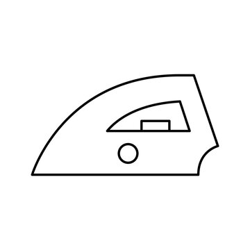 Iron Soleplate One Dot Low Heat Laundry Vector Line Icon