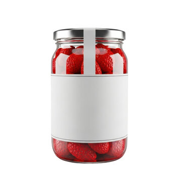 Red liquid in a glass bottle on shelf