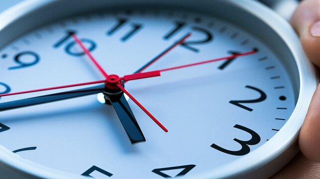 A close-up view of a clock face, emphasizing the meticulous detail of its design and the passage of time.