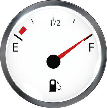 Car Fuel Gauge Meter and Gasoline Level Indicators Collection