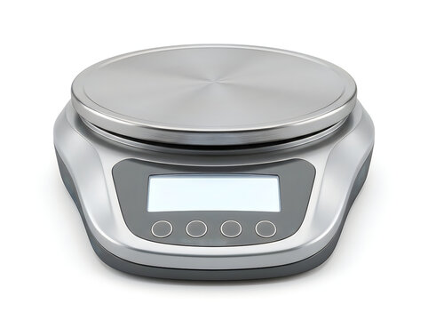 digital kitchen lab scale precision weighing equipment isolated on transparent background