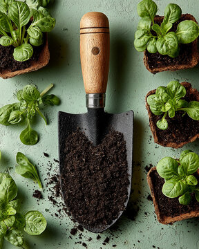 Vertical of spring gardening lifestyle