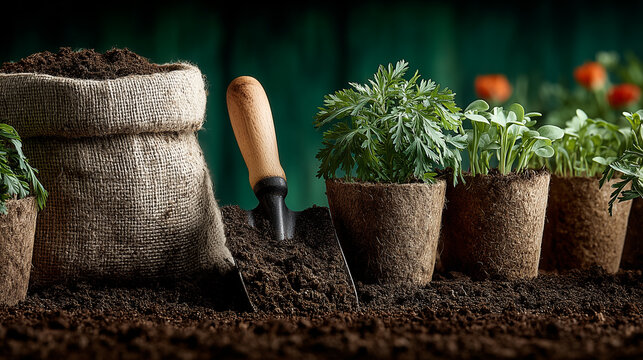 Vertical of spring gardening lifestyle