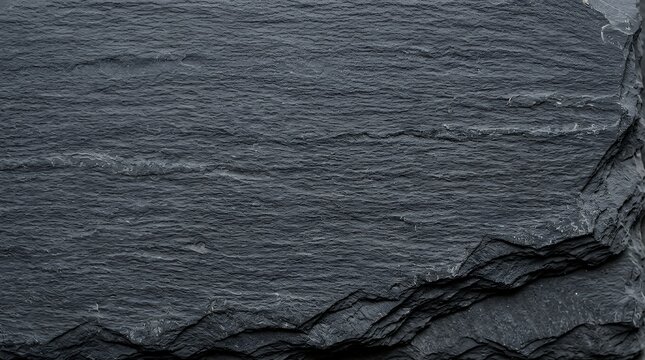 Dark slate stone surface with natural fine grain horizontal slate texture and rough edge detail slate stone texture surface background wall rock slate texture dark gray natural rough grain horizontal