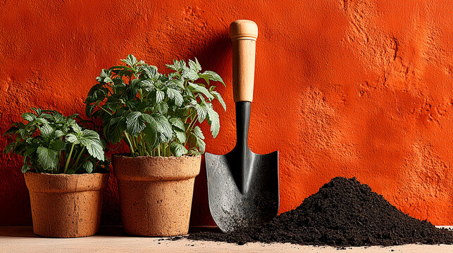 Vertical of spring gardening lifestyle