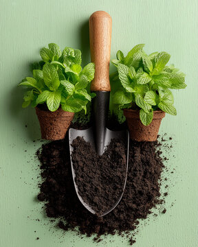 Vertical of spring gardening lifestyle