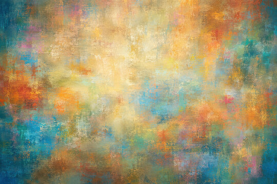 Colorful Abstract Painting, Textured Artistic Background
