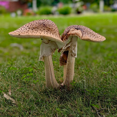 mushroom in the grass © Shirley