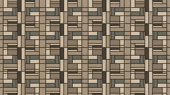 Abstract geometric woven pattern design