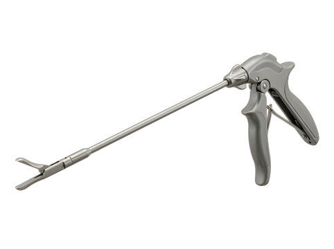 laparoscopic grasper forceps minimally invasive surgery tool isolated on transparent background