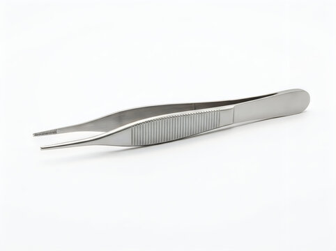 surgical tissue forceps tweezers medical instrument isolated on transparent background