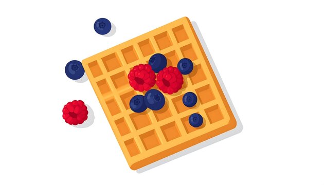 Colorful wooden dice with blue and red dots.