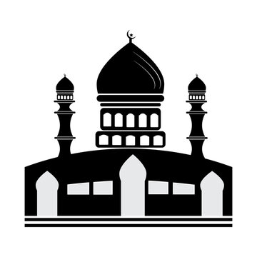 mosque icon logo vector design template