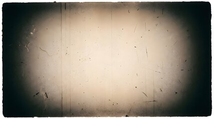 Obraz premium Old vintage film frame texture with dust and scratches isolated on a white background