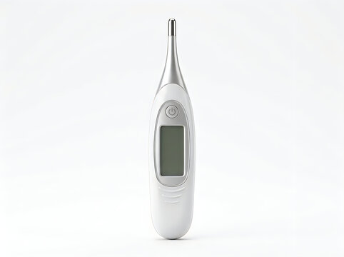 digital clinical thermometer electronic medical temperature measuring isolated on transparent background