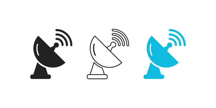 Satellite Dish Antenna with Signal Transmission for Communication