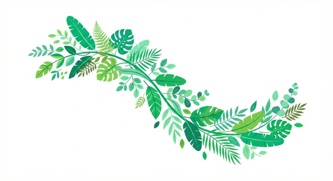 Beautiful Natural Leaves Shadow Silhouette