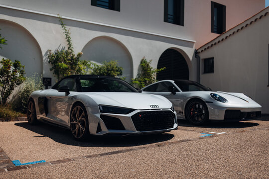 Audi R8 V10 at the parking