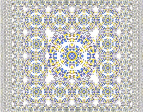 Vibrant Colorful Abstract Pattern Background with Dynamic Shapes, Creative Energy, Emotional Expression, and Contemporary Artistic Designornamental round pattern