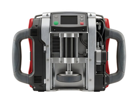 portable automated external defibrillator aed machine isolated on transparent background