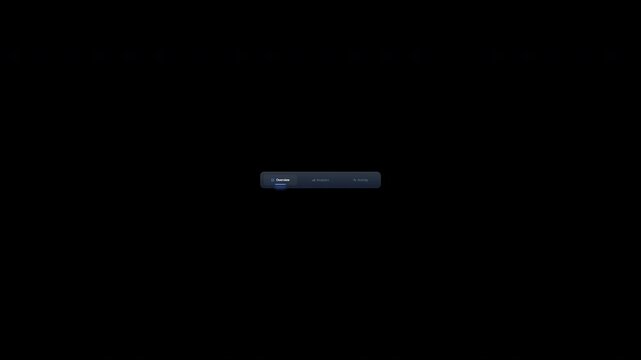 Modern tab navigation switching animation with smooth animated underline