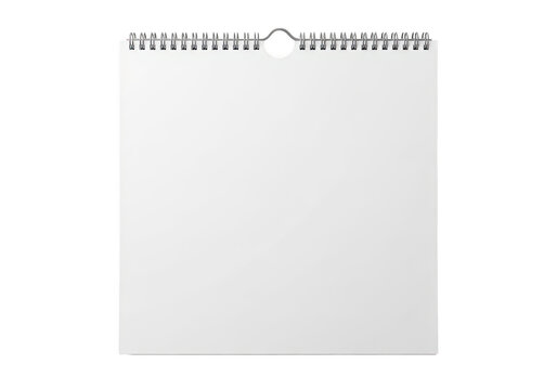 Gray calendar with dates and note pins isolated on transparent background