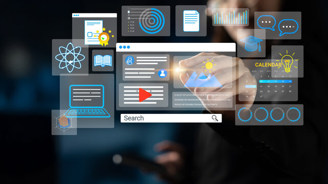 Modern Digital Interface Visualization with Interactive Elements and User Engagement Concepts in a Professional Setting. Entropy.