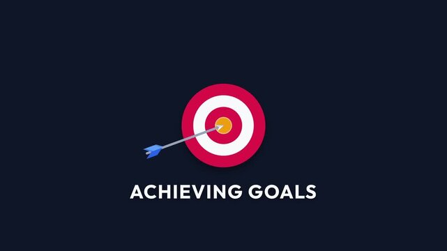 Strategic arrow hitting the bullseye, symbolizing precision and successful achievement of ambitious business objectives.