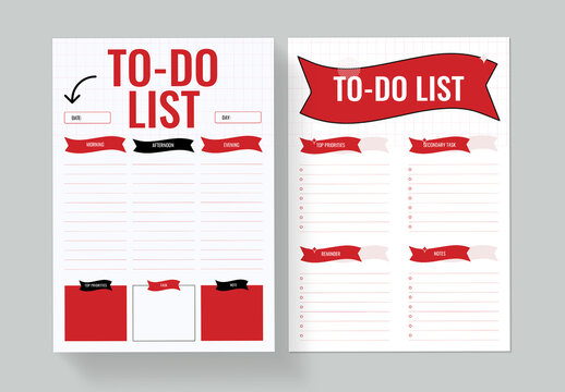 Minimal To Do List Layout