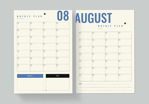 Monthly Planner Template