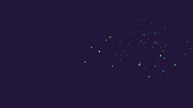 Dynamic glowing particle cluster expanding in dark space with video captures cluster luminous particles expanding scattering gracefully against deep cosmic backdrop sci fi (6720)