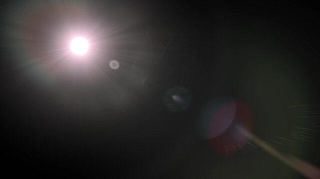 Ares Sunset Dramatic Lens Flare Cinematic Overlay - Abstract Light Effect Stock Video