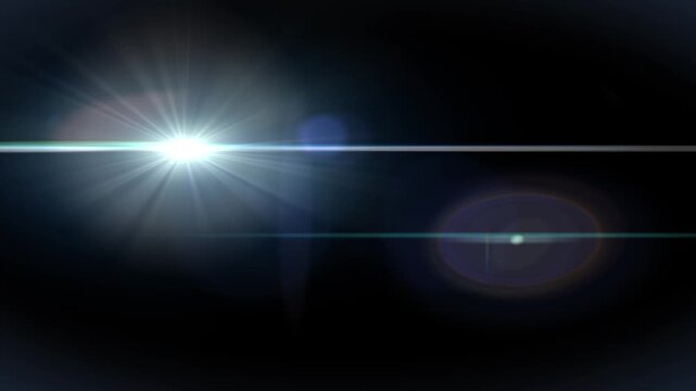 Cineovision 50mm T2.8 Dramatic Lens Flare Background - Abstract Light Beam Effect