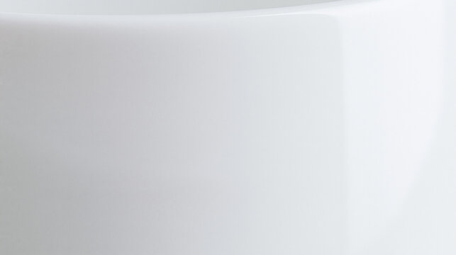 Abstract White Ceramic Surface with Subtle Curved Shadow