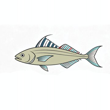 fish on a white background