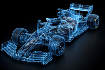 Fototapeta premium F1 Formula Car X-ray
