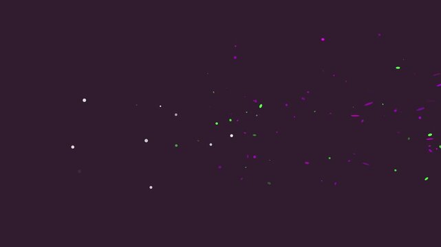 Dynamic glowing particle streaks against deep cosmic purple background with luminous particle trails dispersing horizontally across rich backdrop with captures swift luminous (6548)