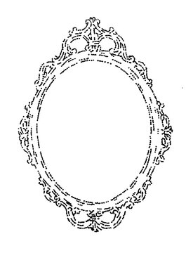 vintage dotting frame
