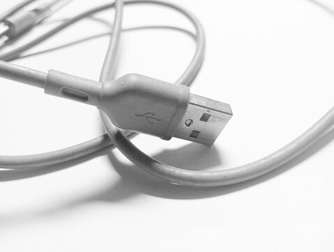 Micro USB Cable With USB Type A Connector Isolated