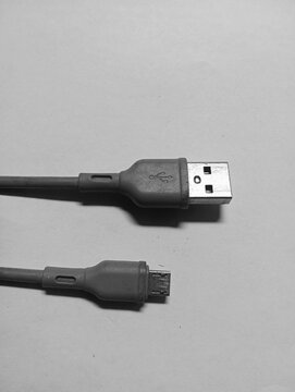 Micro USB Cable With USB Type A Connector Isolated