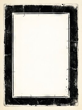 Distressed black rectangular frame texture