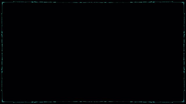 Minimalist digital frame border with subtle light flickering animation.