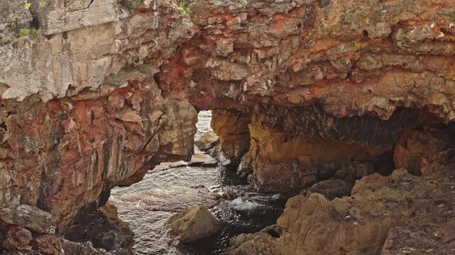 Boca do Inferno sea cave in Cascais Portugal