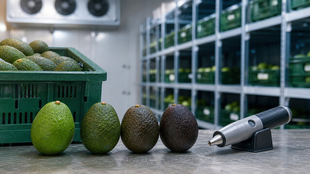 Avocado Ripeness Stages with Quality Control Testing Device